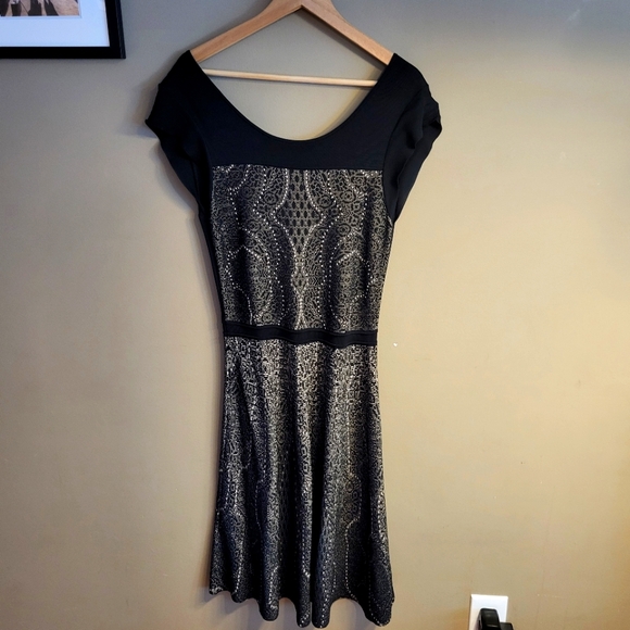 Reiss Jaquard print textured knit dress US 10 - Picture 2 of 16